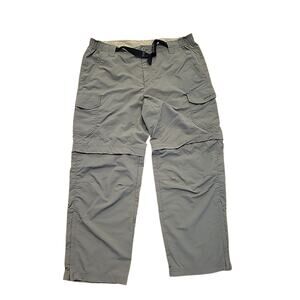 Eddie Bauer pants Mens XL x30 Travex Convertible Pants Nylon Belted Outdoor